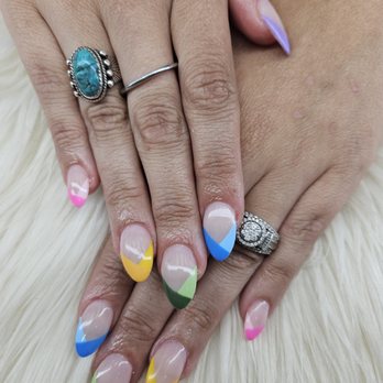 Nail Design Mililani Mauka - My spring rainbow nails Nancy did for me. - Nail Salons Near Me - Mililani, Hawaii Nail Design Mililani Mauka - My spring rainbow nails Nancy did for me. - Nail Salons Near Me - Mililani, Hawaii