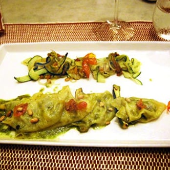 Aquavit - Zucchini Ravioli coconut cream, dill pesto, pine nuts - Scandinavian Near Me - New York, New York