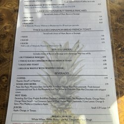 The Gathering Place Restaurant - Breakfast Menu