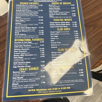 Desi Breakfast Club - Menu - Breakfast & Brunch Near Me - Herndon, Virginia Desi Breakfast Club - Menu - Breakfast & Brunch Near Me - Herndon, Virginia