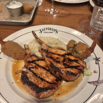 Saltgrass Steak House - Bourbon glazed Porkchop - Steakhouses Near Me - Omaha, Nebraska Saltgrass Steak House - Bourbon glazed Porkchop - Steakhouses Near Me - Omaha, Nebraska