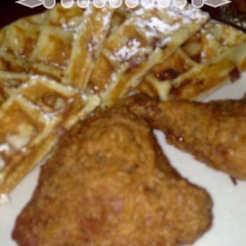 Sweet Chick - Cheddar bacon waffles - Southern Near Me - Brooklyn, New York Sweet Chick - Cheddar bacon waffles - Southern Near Me - Brooklyn, New York