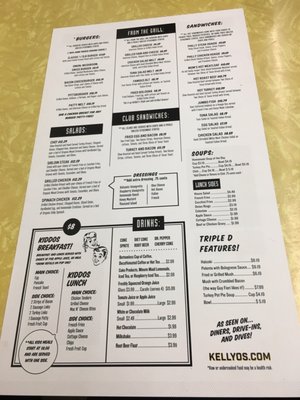 Menu photo 2 Kelly O's Diner Pittsburgh, PA Menu photo 2 Kelly O's Diner Pittsburgh, PA