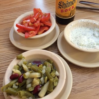 Kempner Brick Oven - Green bean, tomato and cucumber salads. You have to have a taste for it, but it's good! - Bakeries Near Me - Kempner, Texas Kempner Brick Oven - Green bean, tomato and cucumber salads. You have to have a taste for it, but it's good! - Bakeries Near Me - Kempner, Texas
