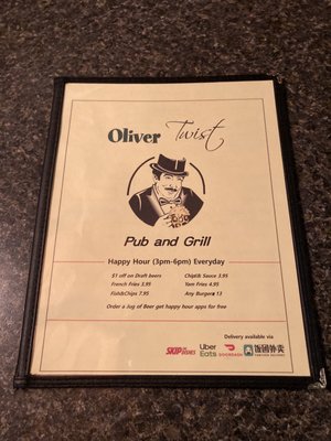 Menu photo 1 Oliver Twist Pub Burnaby, BC Menu photo 1 Oliver Twist Pub Burnaby, BC