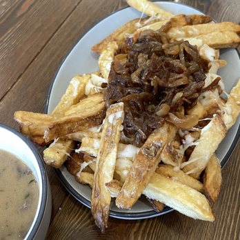 Prost Beer Hall - Jager Fries w/gravy on the side - Cocktail Bars Near Me - Elk Grove, California
