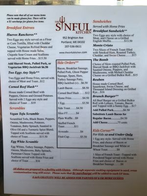 Menu photo 3 The Sinful Kitchen Portland, ME Menu photo 3 The Sinful Kitchen Portland, ME