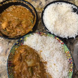 Spice Corner - I served up my to go order of chicken kadhai.  Enough for two people.