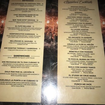 Zona De Cuba - Appetizers & Drink Menu - Cuban Near Me - Bronx, New York