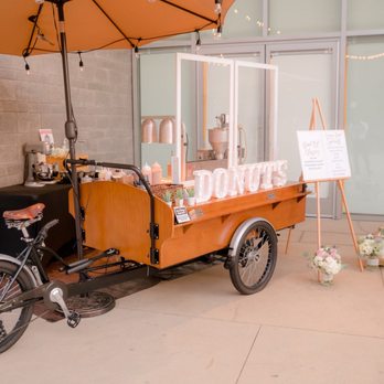 Donut, Hello - a bicycle with a cart of donuts - Donuts Near Me