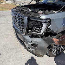 Shannon's Custom Paint & Body - When we limped in. The day after the night of the impact...