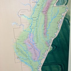 Delta Cultural Center - Close up view of Arkansas Delta area