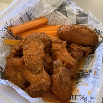 Mountainside Tavern - Breaded bone in buffalo wings. - American Near Me - Conway, New Hampshire
