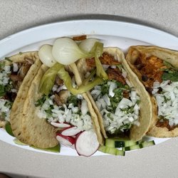 Taqueria Puebla - Tacos Al pastor and carnitas. Delicious!