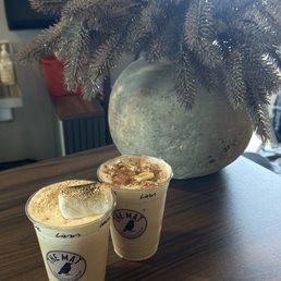 S'mores and banana latte S'mores and banana latte