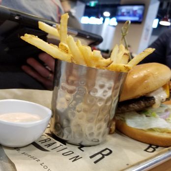 The Burger Federation - Bacon cheeseburger side of fries - Burgers Near Me - Mississauga, Ontario