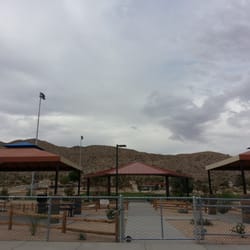 Yucca Valley Sportsplex - Gazebos by the fields.