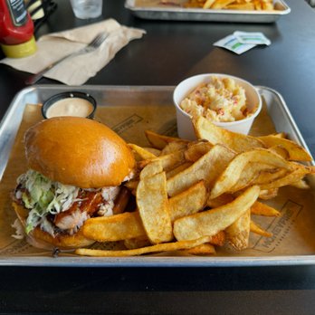 HoneyFire BBQ - Smoked Turkey, Fries, Mac Salad with Alabama bbq sauce on the side - Barbeque Near Me - Nashville, Tennessee HoneyFire BBQ - Smoked Turkey, Fries, Mac Salad with Alabama bbq sauce on the side - Barbeque Near Me - Nashville, Tennessee