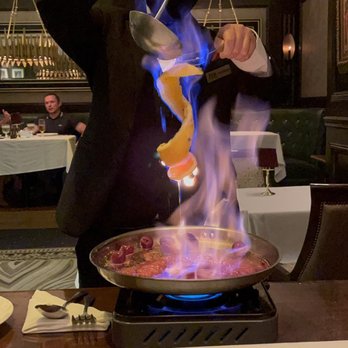 Hy's Steak House - Cherries Jubilee flambé - Steakhouses Near Me - Honolulu, Hawaii