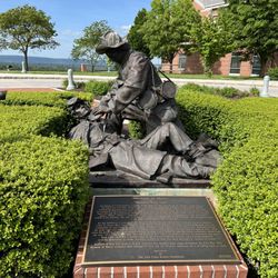 National Civil War Museum - "Moment of Mercy", a sculpture depicted of Richard Kirkland, portrayed outside of the entrance.