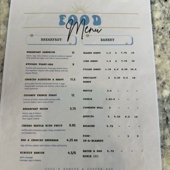 Coco's Donuts & Coffee Bar - Food menu 5/2025 - Donuts Near Me - Houston, Texas Coco's Donuts & Coffee Bar - Food menu 5/2025 - Donuts Near Me - Houston, Texas