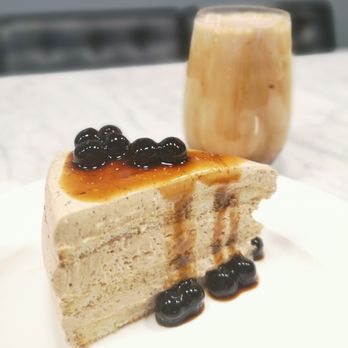 K's Oriental Dessert - Black Sugar Cream Cake with pearls - Desserts Near Me - Burnaby, British Columbia
