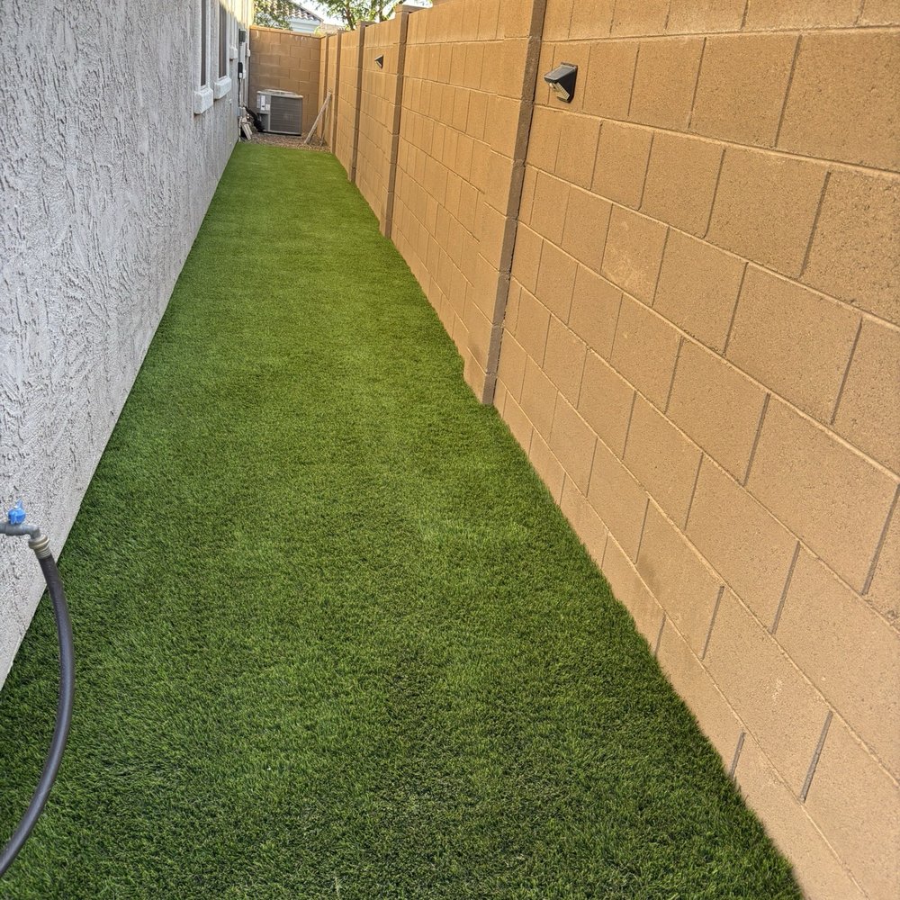 Big Bully Turf - Dog run on side of house - Landscaping Near Me - Henderson, Nevada