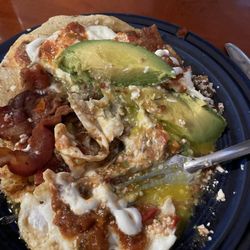 An Hour Late - I had the Huevos rancheros and it was tasty.