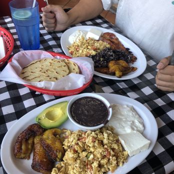 California Grill Restaurant - Desayuno con Platano (bottom) and Desayuno 3 - Mexican Near Me - Los Angeles, California