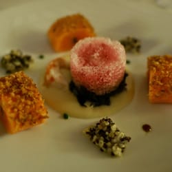 Restaurant Maison Lameloise - Most unique preparation of Atlantic King Salmon