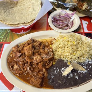 La Cocina De Los Reyes - Cochinita pibil (Friday special) - served with fresh fluffy warm corn tortillas and pickled onions with habanero - Mexican Near Me - La Puente, California La Cocina De Los Reyes - Cochinita pibil (Friday special) - served with fresh fluffy warm corn tortillas and pickled onions with habanero - Mexican Near Me - La Puente, California
