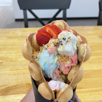 Tea Poke Spot - Custom ice cream waffle! - Bubble Tea Near Me - Jacksonville, Florida