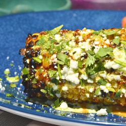TEXAMEX Restaurant - ELOTE:
blistered corn, cilantro crema, chipotle lime dressing, cilantro, cotija, smoked paprika