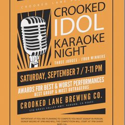 NorCal Nights Entertainment - We are honored to be the full time KJ (Karaoke) host for Crooked Idol at Crooked Lane brewery! We have an amazing karaoke set up.