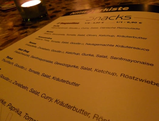 Menu photo 5 Klimperkiste Hamburg, HH
