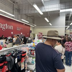 Burlington - 2 registers and this long behind line !!!