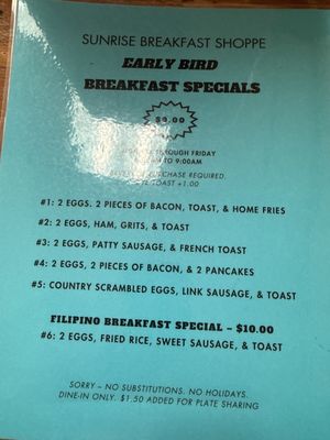 Menu photo 4 Sunrise Breakfast Shoppe Chesapeake, VA Menu photo 4 Sunrise Breakfast Shoppe Chesapeake, VA