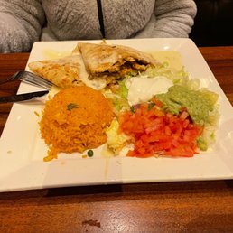 a plate of mexican food a plate of mexican food
