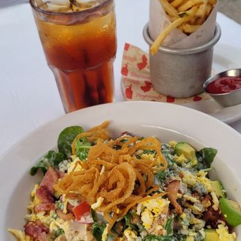 Raymond's - Cobb salad, fries and iced tea - American Near Me - Montclair, New Jersey