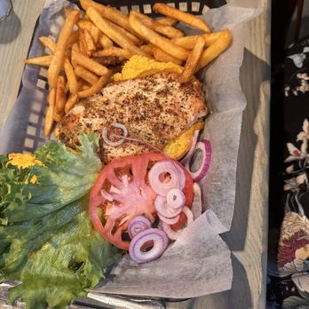 Get Hooked Grill - Buffalo chicken. Son had this and gave it two thumbs up. Fairly large sandwich. - Seafood Near Me - New Port Richey, Florida Get Hooked Grill - Buffalo chicken. Son had this and gave it two thumbs up. Fairly large sandwich. - Seafood Near Me - New Port Richey, Florida