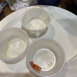 three bowls of yogurt three bowls of yogurt