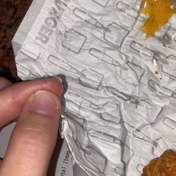 Wendy's - another separate piece of hair found under the bun that you can see here on my finger. - Fast Food Near Me - Mansura, Louisiana Wendy's - another separate piece of hair found under the bun that you can see here on my finger. - Fast Food Near Me - Mansura, Louisiana
