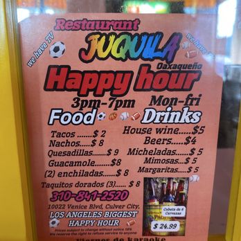 Juquila - Can't beat their happy hour - Mexican Near Me - Culver City, California Juquila - Can't beat their happy hour - Mexican Near Me - Culver City, California