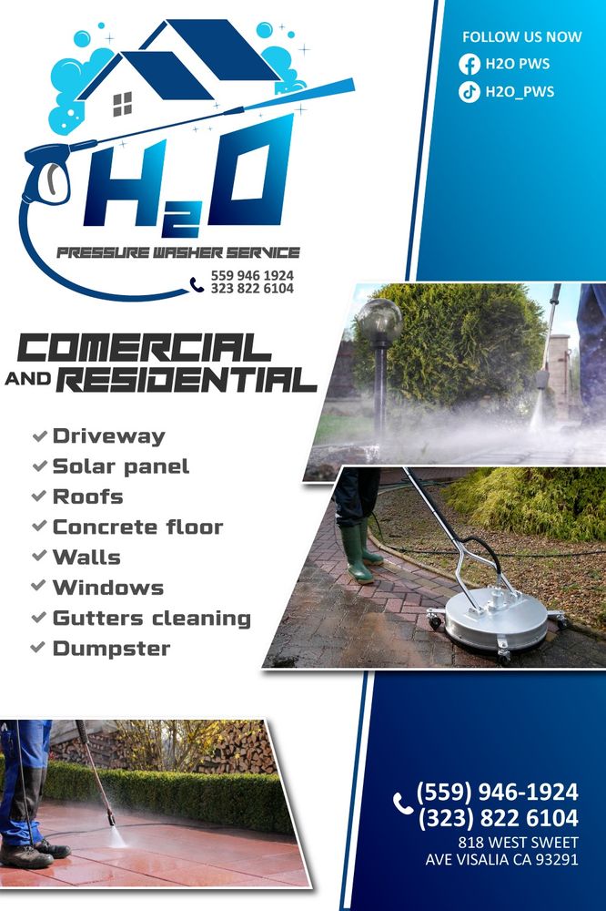 Slide of H20 Pressure Washer Service
