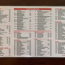 Top China - Menu