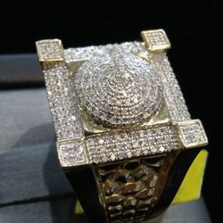 Jewelers Direct - men's diamond 10k gold ring