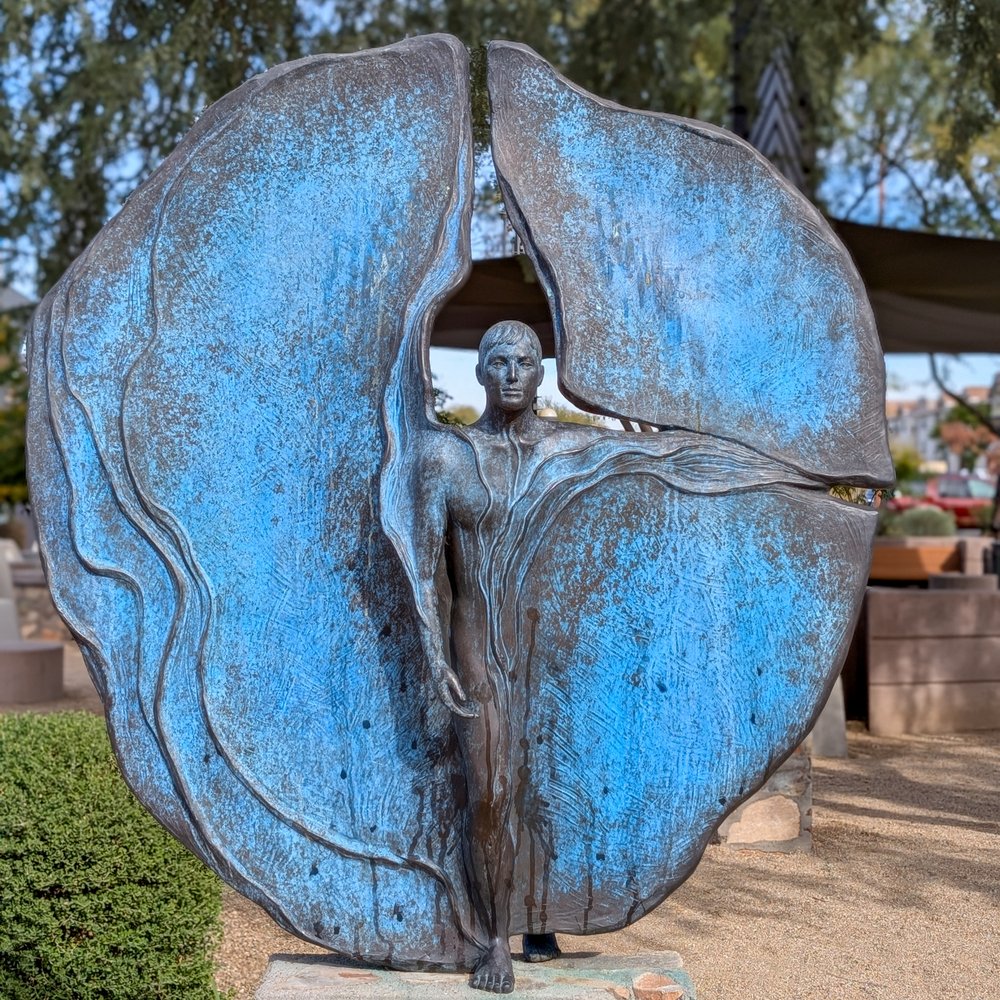 Frank Lloyd Wright Spire - Sculpture by Helois Crista - Landmarks & Historical Buildings Near Me - Scottsdale, Arizona Frank Lloyd Wright Spire - Sculpture by Helois Crista - Landmarks & Historical Buildings Near Me - Scottsdale, Arizona