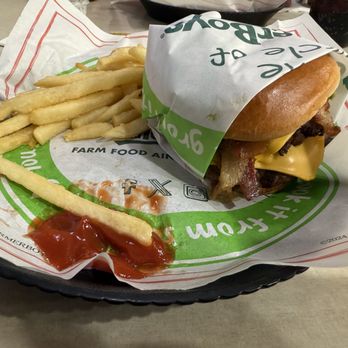 Farmer Boys - Part of my Farmer's Burger Combo - double cheeseburger and fries. Not pictured: Regular drink (included with the combo meal). - Breakfast & Brunch Near Me - Buena Park, California Farmer Boys - Part of my Farmer's Burger Combo - double cheeseburger and fries. Not pictured: Regular drink (included with the combo meal). - Breakfast & Brunch Near Me - Buena Park, California