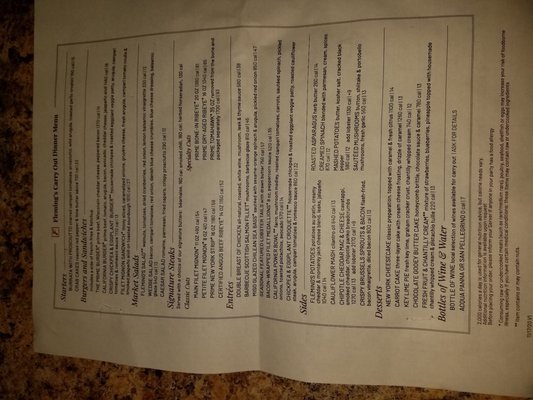 Menu photo 7 Fleming’s Prime Steakhouse & Wine Bar Tucson, AZ