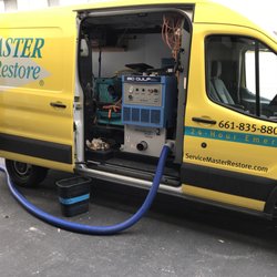 ServiceMaster On Call - The Big Gulp in action extracting a flooded home.